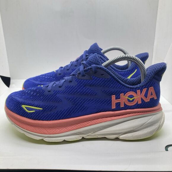 Hoka One One Shoes - Hoka One One Women's Running Shoes in Royal Blue with Pink Accents